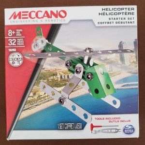 Meccano Engineering & Robotics Helicopter Starter Set NIB STEM